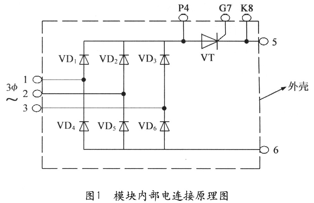 三相超快恢復二極管整流橋開關(guān)模塊
