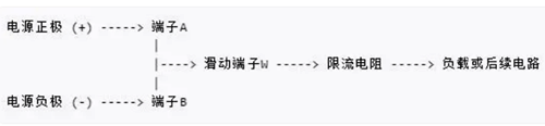 電位器三個(gè)引腳接線(xiàn)